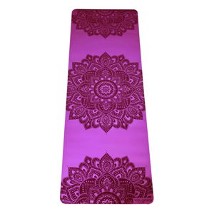 Růžová podložka na jógu Yoga Design Lab Mandala Rose, 5 mm