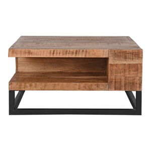 Konferenční stolek z mangového dřeva v přírodní barvě 80x80 cm Cube – LABEL51