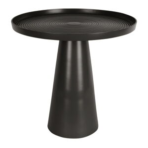 Černý kovový odkládací stolek Leitmotiv Force, výška 37,5 cm