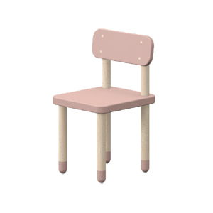 Růžová dětská židle Flexa Play