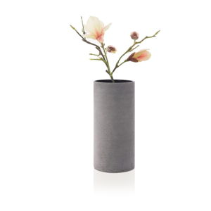 Šedá váza Blomus Bouquet, výška 29 cm