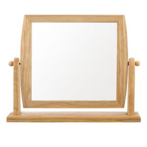 Zrcátko s dřeveným rámem Table Mirror, 9 cm
