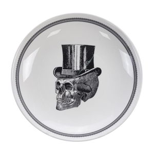 Černo-bílá miska Tokyo Design Studio Skull, ø 24,5 cm