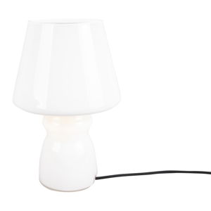 Bílá skleněná stolní lampa Leitmotiv Classic Glass, ø 16 cm