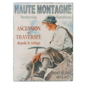 Nástěnná cedule Antic Line Haute Montagne, 25 x 33 cm