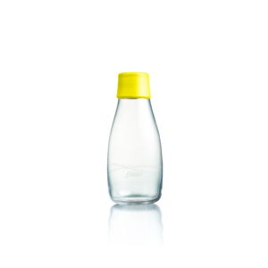 Žlutá skleněná lahev ReTap s doživotní zárukou, 300 ml