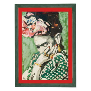 Nástěnný obraz v rámu Surdic Red Frida, 30 x 40 cm