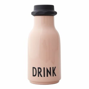 Růžová dětská láhev Design Letters Drink, 330 ml