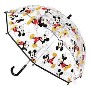 Transparentní dětský deštník Ambiance Mickey, ⌀ 71 cm