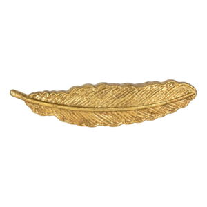Cínová úchytka na šuplík ve zlaté barvě Sass & Belle Feather