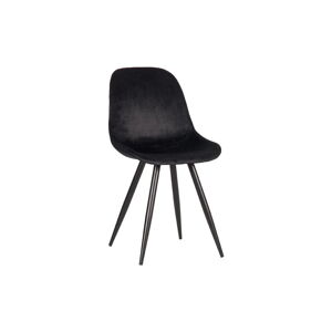 Černé sametové jídelní židle v sadě 2 ks Capri  – LABEL51