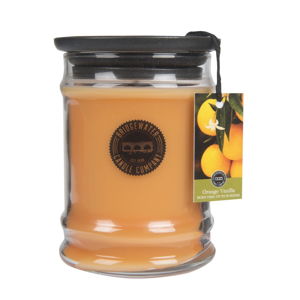 Svíčka ve skleněné dóze s vůní pomeranče a vanilky Bridgewater candle Company, doba hoření 65-85 hodin