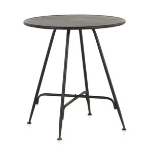 Černý kovový barový stolek Geese Industrial Style, výška 75 cm