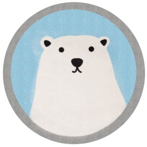 Dětský koberec Zala Living Polar Bear, ⌀ 100 cm
