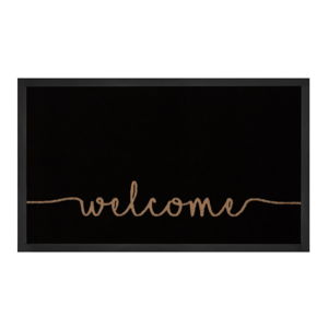 Černá rohožka Hanse Home Welcome, 45 x 75 cm