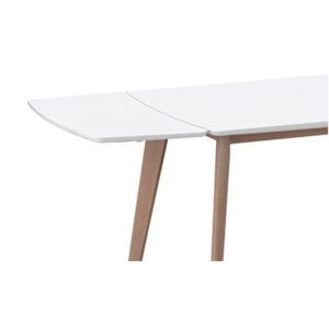Bílá přídavná deska k jídelnímu stolu Rowico Griffin, 90 x 45 cm