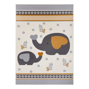 Šedý dětský koberec 150x80 cm Happy Elefant - Hanse Home