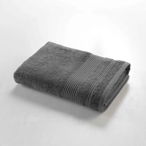 Tmavě šedá froté bavlněná osuška 70x130 cm Tendresse – douceur d'intérieur