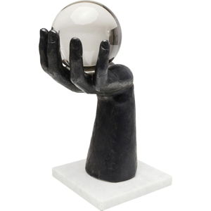 Dekorativní socha Kare Design Ball Hand, výška 31 cm