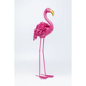 Růžová dekorace Kare Design Flamingo, výška 75 cm