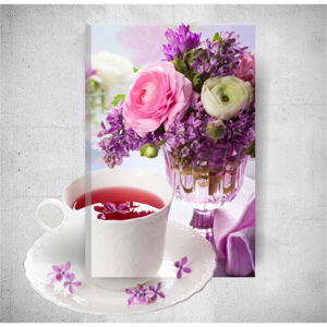 Nástěnný 3D obraz Mosticx Romantic Tea Time, 40 x 60 cm