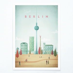 Plakát Travelposter Berlin, A2