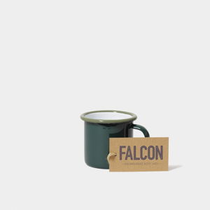 Tmavě zelený smaltovaný šálek na espresso Falcon Enamelware, 160 ml
