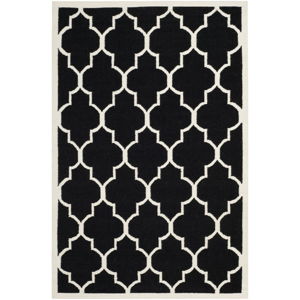 Černý vlněný koberec Safavieh Alameda, 274 x 182 cm