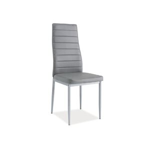 Signal Židle H261 BIS hliník/šedá eko kůže